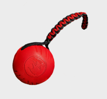 STSK9 Dura-Foam Training Ball with Rope – Heavy Duty Ball for Drive Games